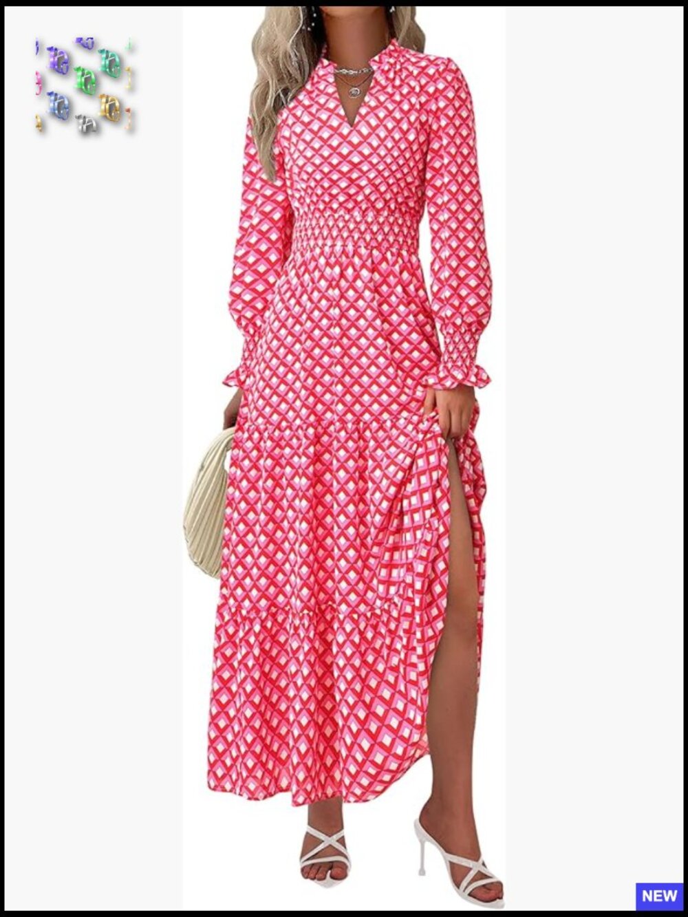 Floral Maxi Dress Long Sleeve V Neck Boho Chic Flowy Party Dress With Pockets